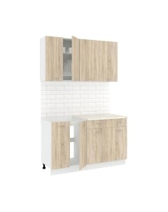 Кухонный гарнитур Кортекс-мебель Корнелия Лира-лайт 1.4м