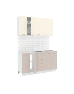 Кухонный гарнитур Кортекс-мебель Корнелия Лира 1.5 без столешницы