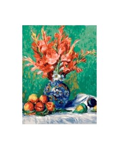 Картина по номерам БЕЛОСНЕЖКА Ренуар. Натюрморт с цветами и фруктами / 464-AS Белоснежка