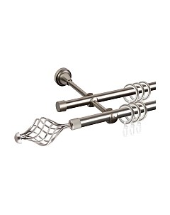 Карниз для штор АС ФОРОС Grace D16Г/16Г + наконечники Ажур Ас форос