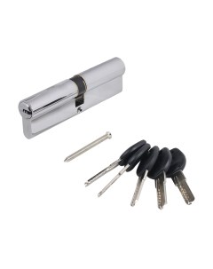 Цилиндровый механизм замка Аллюр HD F 100-5K СP 40x10x50 перфорированный ключ