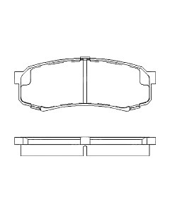 Тормозные колодки PBP1021 Патрон