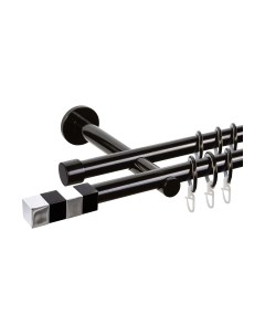 Карниз для штор АС ФОРОС Dance D19Г/19Г + наконечники Магнум хром Ас форос