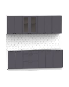 Кухонный гарнитур Лион-17 2.2м без столешницы Интермебель