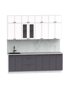 Кухонный гарнитур Лион-8 В-1 2.4м Интермебель