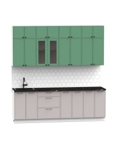 Кухонный гарнитур Лион-8 В-1 2.4м Интермебель