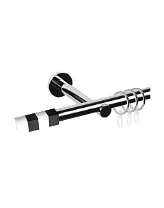 Карниз для штор АС ФОРОС Dance D19Г + наконечники Магнум черный Ас форос