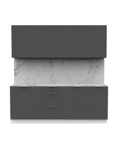 Кухонный гарнитур Интермебель Микс Топ-6 2.1м без столешницы