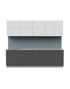 Кухонный гарнитур Интермебель Микс Топ-39 2.6м без столешницы