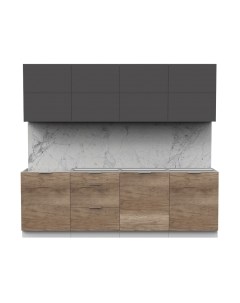 Кухонный гарнитур Интермебель Микс Топ-38 2.4м без столешницы