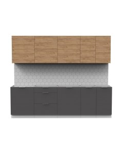 Кухонный гарнитур Интермебель Микс Топ-39 2.6м без столешницы