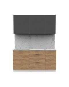 Кухонный гарнитур Интермебель Микс Топ-2 1.6м без столешницы