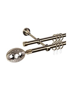 Карниз для штор АС ФОРОС Grace D16Г/16Г составной + наконечники Игнацио Ас форос