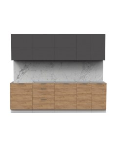 Кухонный гарнитур Интермебель Микс Топ-39 2.6м без столешницы