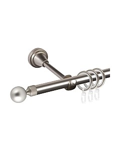 Карниз для штор АС ФОРОС Grace D16Г + заглушка Шар малый Ас форос