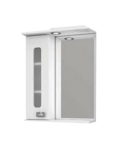 Шкаф с зеркалом для ванной Витраж с/о 55 R / 458369 Какса-а