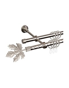 Карниз для штор АС ФОРОС Grace D16K/16Г + наконечники Клен Ас форос