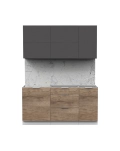 Кухонный гарнитур Интермебель Микс Топ-32 1.6м без столешницы