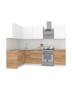 Кухонный гарнитур Интермебель Микс Топ-26 2.1x1.52м левая