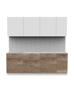 Кухонный гарнитур Интермебель Микс Топ-7 2.2м без столешницы