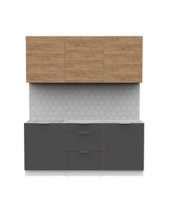 Кухонный гарнитур Интермебель Микс Топ-4 1.8м без столешницы