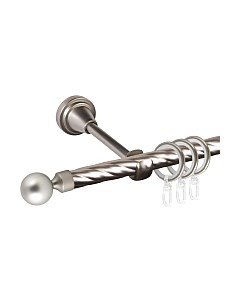 Карниз для штор АС ФОРОС Grace D16К + заглушка Шар малый Ас форос