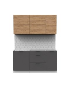 Кухонный гарнитур Интермебель Микс Топ-32 1.6м без столешницы