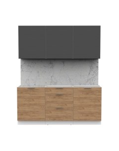 Кухонный гарнитур Интермебель Микс Топ-4 1.8м без столешницы