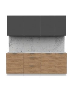 Кухонный гарнитур Интермебель Микс Топ-6 2.1м без столешницы