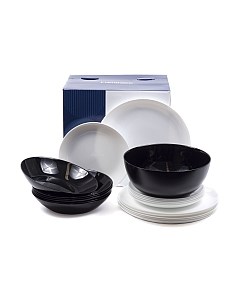 Набор тарелок Luminarc Diwali Black White P4360