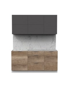 Кухонный гарнитур Интермебель Микс Топ-33 1.7м без столешницы