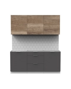 Кухонный гарнитур Интермебель Микс Топ-34 1.8м без столешницы