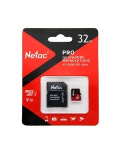 Карта памяти Netac MicroSD 32GB Extreme Pro (NT02P500PRO-032G-R)