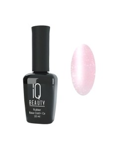База для гель-лака IQ Beauty Каучуковое с кальцием Ирландский крем С шиммером Iq beauty