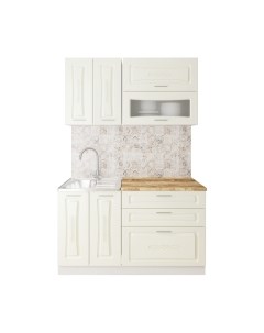 Кухонный гарнитур Артём-Мебель Адель со стеклом МДФ 1.4м Артём-мебель