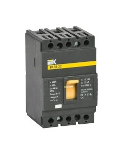 Выключатель автоматический IEK ВА 88-32 100А 3п 25кА / SVA10-3-0100 Iek