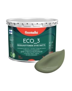 Краска Eco 3 Wash and Clean Oliivi / F-08-1-3-LG80 Finntella