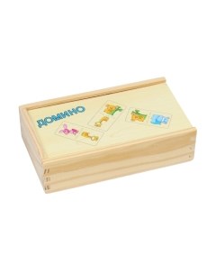 Развивающая игра Домино Зверята / 10083426 Sima-land