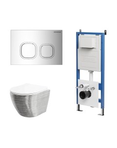 Унитаз подвесной с инсталляцией Grossman GR-4455SWS+900.K31.01.000+700.K31.02.100.100