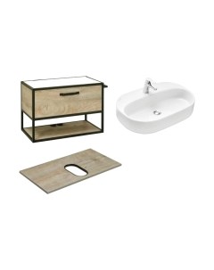 Тумба с умывальником Акватон Лофт Фабрик 80