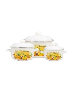 Набор кастрюль Лысьвенские эмали Италия С-124 АП2/4