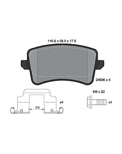 Тормозные колодки Textar 2460602