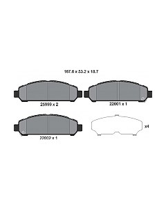 Тормозные колодки 2599901 Textar