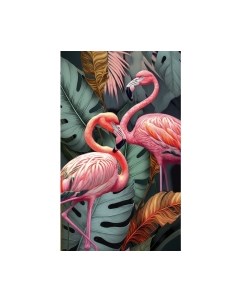 Картина по номерам Школа талантов Фламинго в тропиках / 9688714