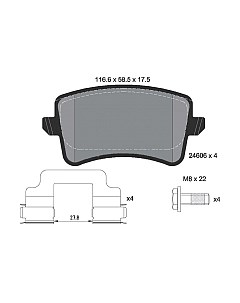 Тормозные колодки Textar 2460601