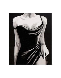 Картина по номерам Девушка в элегантном платье / 9898614 Школа талантов