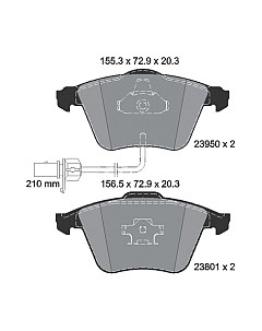 Тормозные колодки Textar 2395001