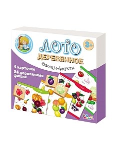 Развивающая игра Десятое королевство Лото. Овощи и фрукты / 01996