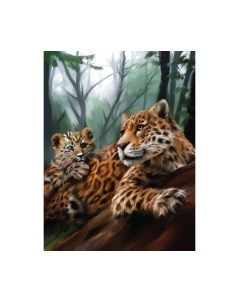 Набор алмазной вышивки Леопарды / 5371223 Школа талантов