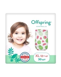Подгузники детские Offspring XL 12+кг Арбузы / OF01XL30WML